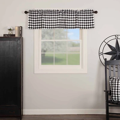 Annie Buffalo Check Rod Pocket Tailored Valance