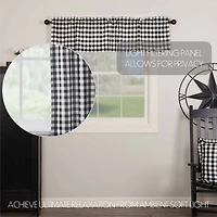Annie Buffalo Check Rod Pocket Tailored Valance
