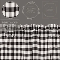 Annie Buffalo Check Rod Pocket Tailored Valance