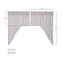 Annie Buffalo Check Multi-Pack Rod Pocket Swag Valance