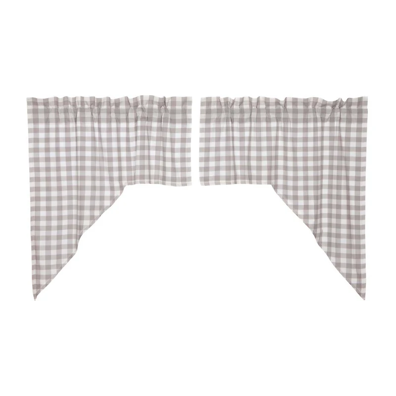 Annie Buffalo Check Multi-Pack Rod Pocket Swag Valance