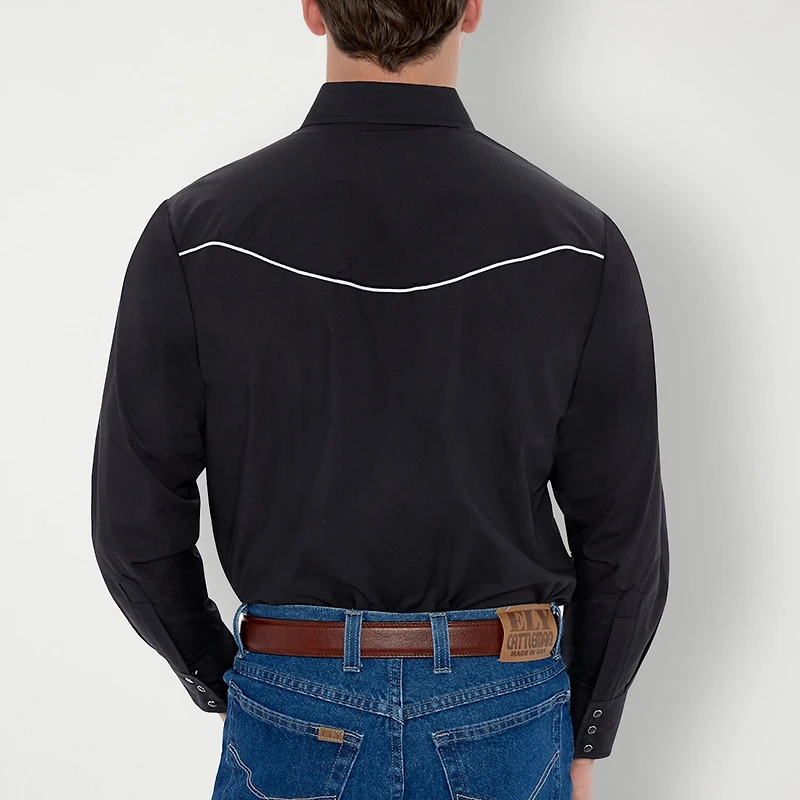 Ely Cattleman Mens Long Sleeve Western Shirt