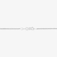 14K White Gold 16-20" 1.4mm Crisscross Chain