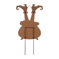 Glitzhome Halloween Wooden Witch Holiday Yard Art