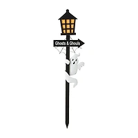 Glitzhome Lighted Halloween Wooden Holiday Yard Art