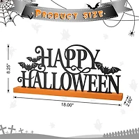 Glitzhome Wood & Metal Halloween Tabletop Decor