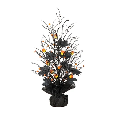 Glitzhome Lighted Tree Halloween Tabletop Decor