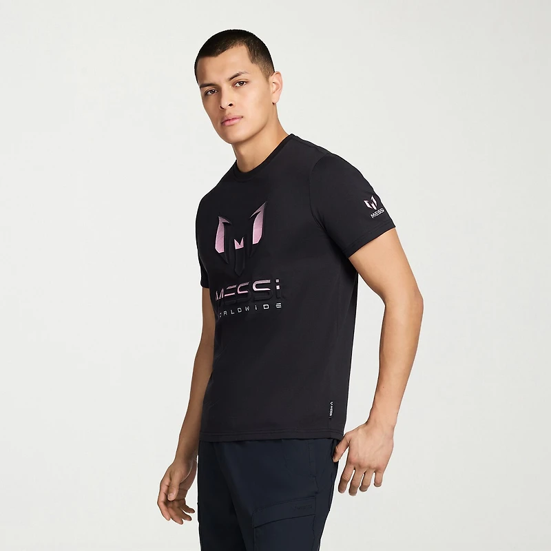 MESSI Collection Mens Round Neck Short Sleeve Regular Fit Graphic T-Shirt