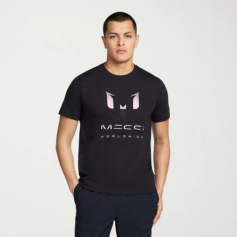 MESSI Collection Mens Round Neck Short Sleeve Regular Fit Graphic T-Shirt