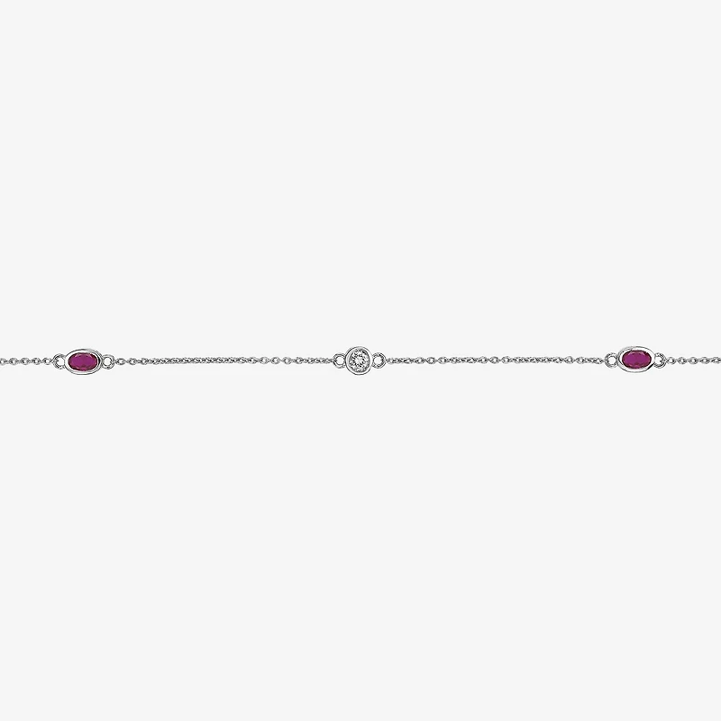 Womens Sterling Silver Inch Cable Chain Necklace