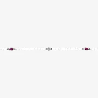 Womens Sterling Silver Inch Cable Chain Necklace