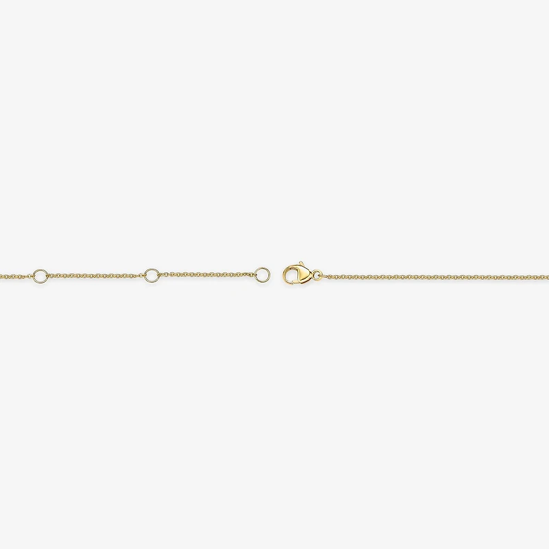 Womens 18K Gold Over Silver 16 Inch Cable Chain Necklace