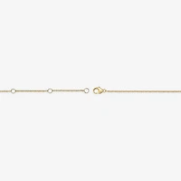 Womens 18K Gold Over Silver 16 Inch Cable Chain Necklace