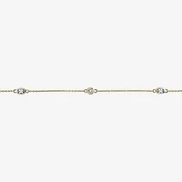 Womens 18K Gold Over Silver 16 Inch Cable Chain Necklace