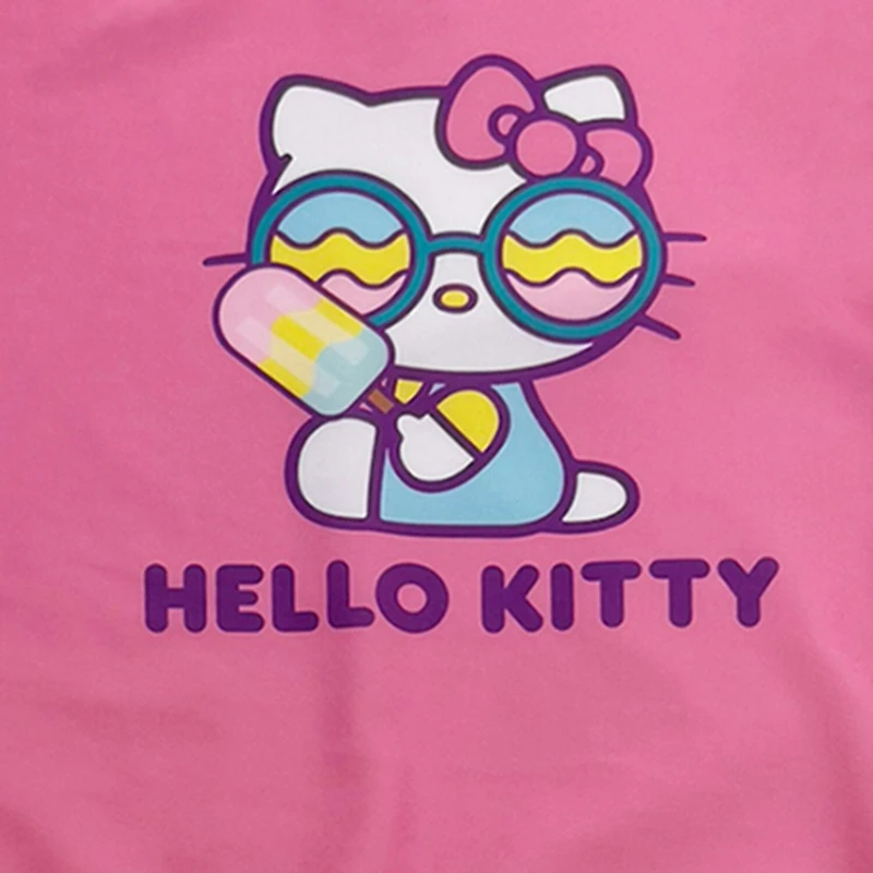 Little Girls UV Protection Hello Kitty 2-pc. Rash Guard Set