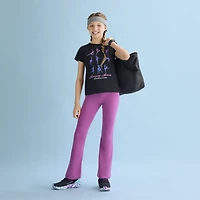 Xersion Little & Big Kid Girls Crew Neck Short Sleeve Regular Fit Graphic T-Shirt