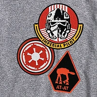 Novelty The Mandalorian And Grogu Imperial Pilot Mens Crew Neck Short Sleeve Regular Fit Baby Yoda Star Wars Graphic T-Shirt