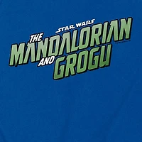 Novelty The Mandalorian And Grogu Logo Mens Crew Neck Sleeveless Regular Fit Baby Yoda Star Wars Graphic T-Shirt