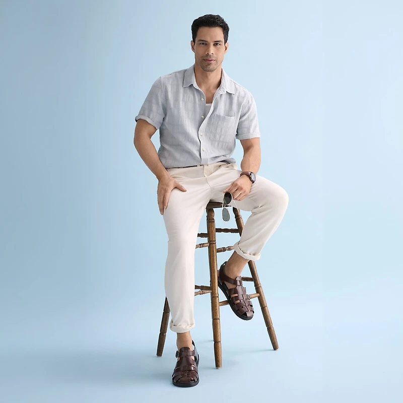 mutual weave Mens Regular Fit Pull-On Pant