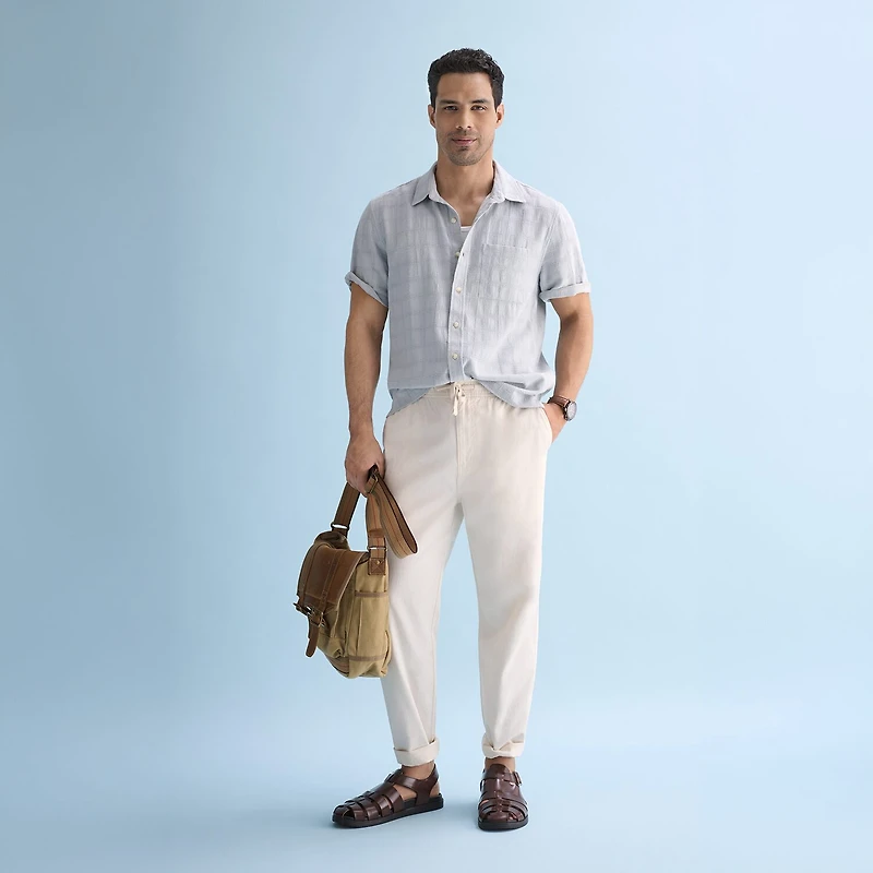 mutual weave Mens Regular Fit Pull-On Pant