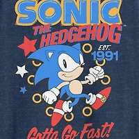 Mens Crew Neck Short Sleeve Classic Fit Sonic the Hedgehog Big and Tall Graphic T-Shirt