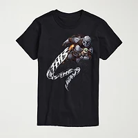 Novelty The Mandalorian This Is Way Mens Crew Neck Short Sleeve Regular Fit Baby Yoda Star Wars Big and Tall Graphic T-Shirt
