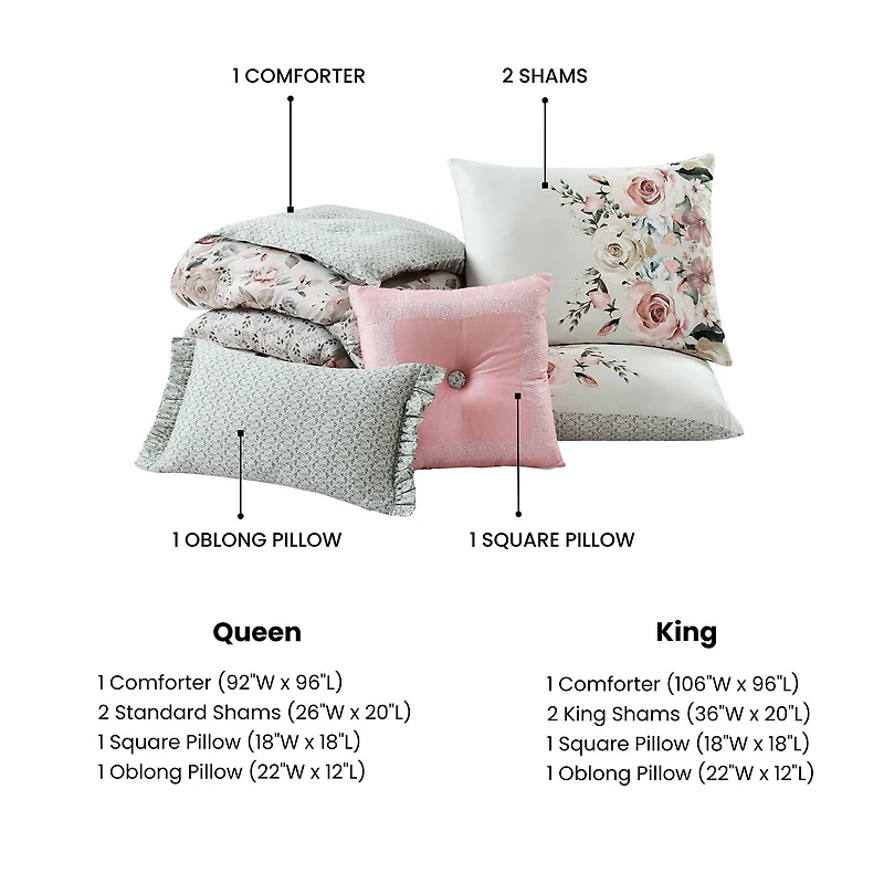 Bebejan Sage Serenity 5-pc. Reversible Comforter Set