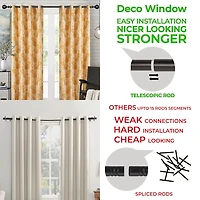 Deco Window 1 IN Adjustable Curtain Rod