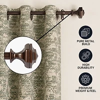 Deco Window Hexagon 1 Adjustable Curtain Rod