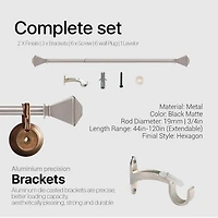 Deco Window 1 Adjustable Curtain Rod
