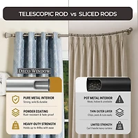 Deco Window 1 Adjustable Curtain Rod