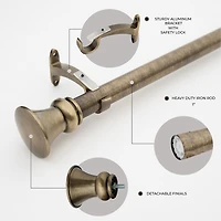 Deco Window Egyptian 1 IN Adjustable Curtain Rod