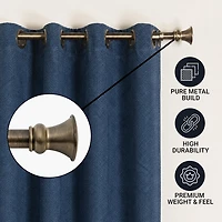 Deco Window Egyptian 1 IN Adjustable Curtain Rod