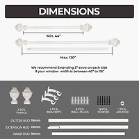 Deco Window Cambria 1 Adjustable Curtain Rod