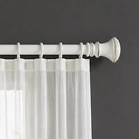 Deco Window Wood Trumpet 1 IN Adjustable Curtain Rod