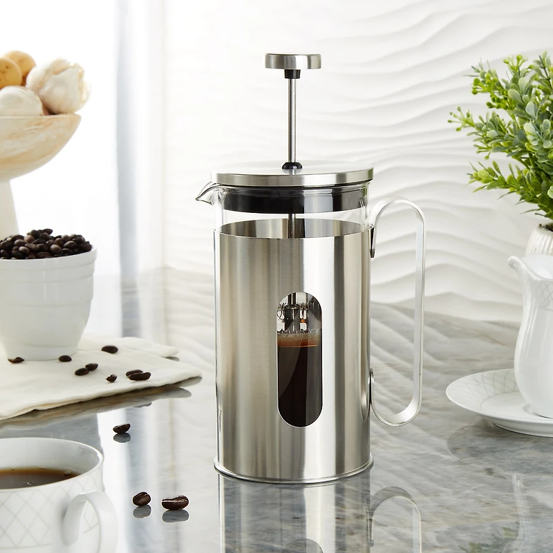 BergHOFF Leo Maestro Stainless Steel 20oz French Press Beverage Dispenser