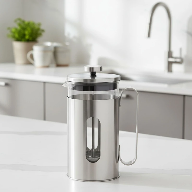 BergHOFF Leo Maestro Stainless Steel 20oz French Press Beverage Dispenser