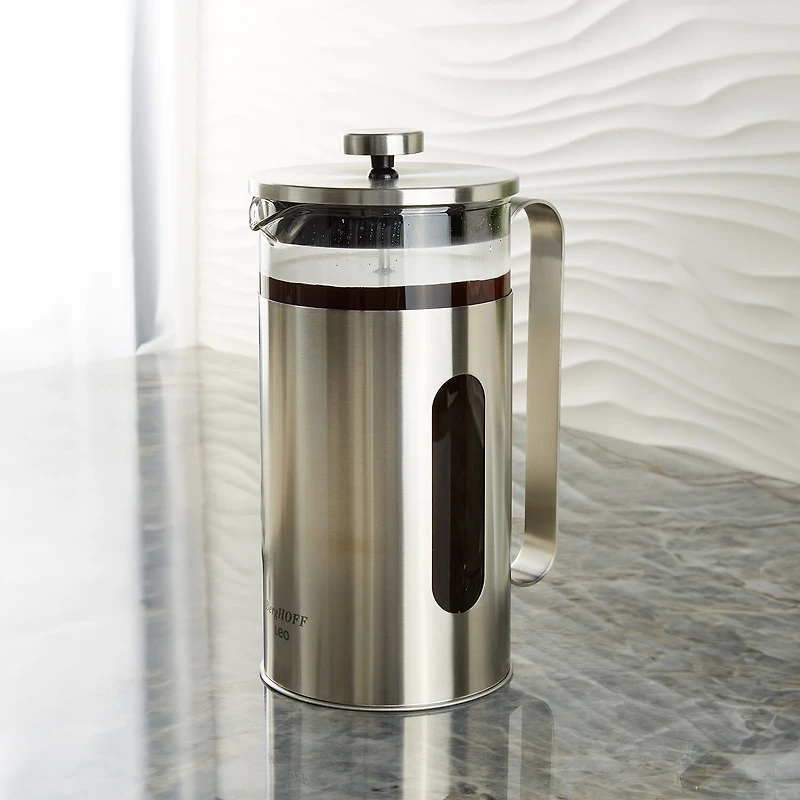 BergHOFF Leo Maestro Stainless Steel 34oz French Press Beverage Dispenser