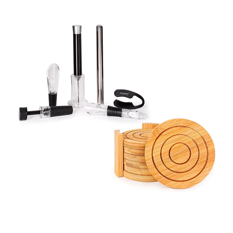 BergHOFF 12-pc. Wine Set with Coasters and Wine Aerator