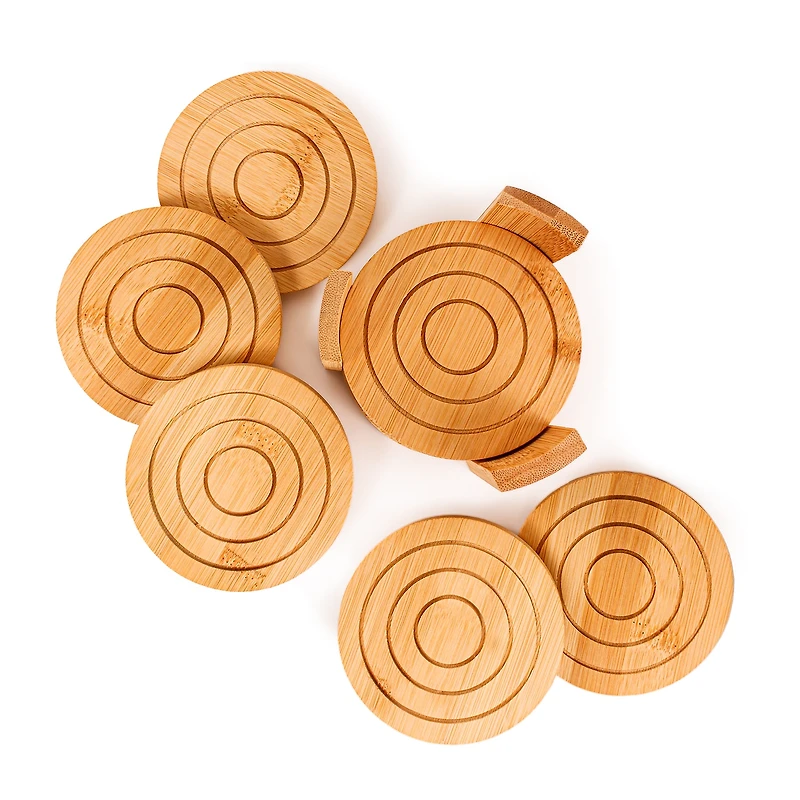 BergHOFF Bamboo Serving Tray With 8-pc. Coasters