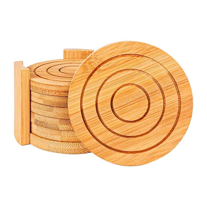 BergHOFF Bamboo Serving Tray With 8-pc. Coasters