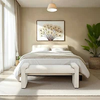 Linon Linn Upholstered Bench