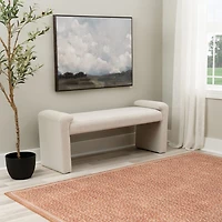 Linon Linn Upholstered Bench