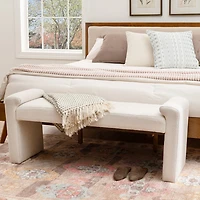 Linon Linn Upholstered Bench