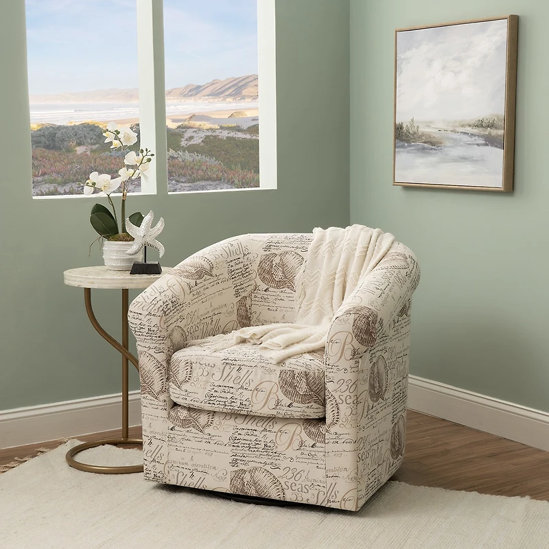 Linon Bonnie Swivel Club Accent Chair