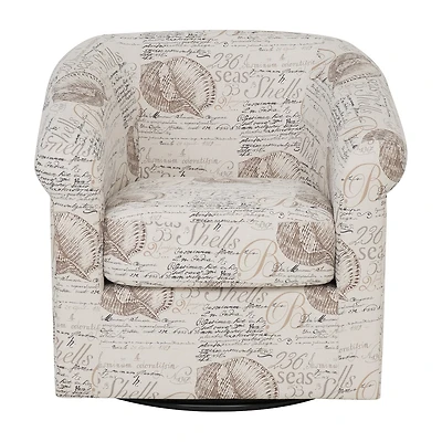 Linon Bonnie Swivel Club Accent Chair