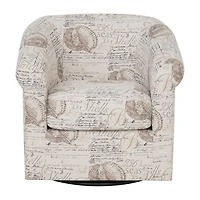 Linon Bonnie Swivel Club Accent Chair