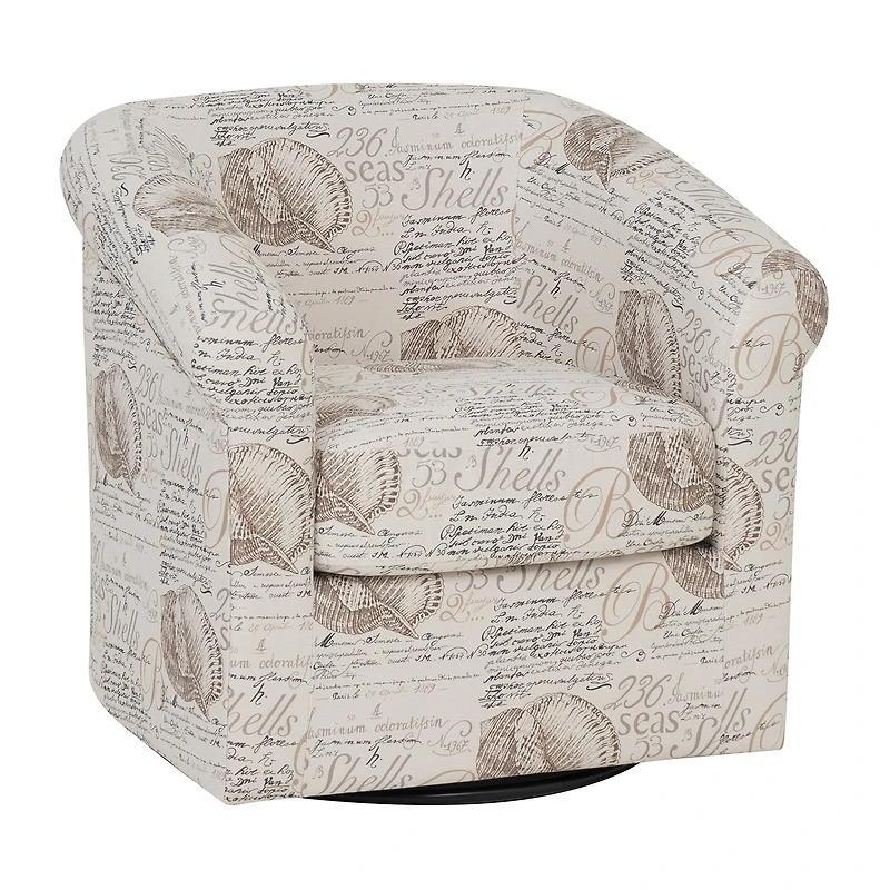 Linon Bonnie Swivel Club Accent Chair