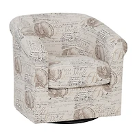Linon Bonnie Swivel Club Accent Chair