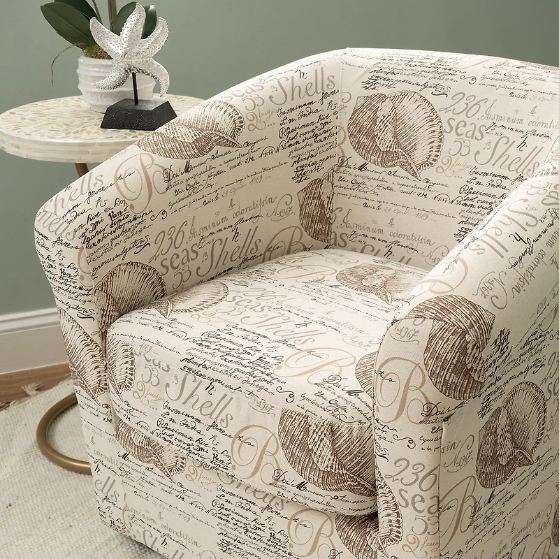 Linon Bonnie Swivel Club Accent Chair